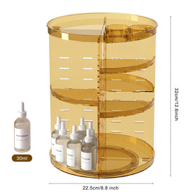 Jiavarry Rotating Makeup Organizer in a bathroom setting
