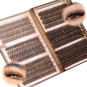 JIMIRE Brown Lash Clusters packaging front view