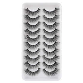 JIMIRE Cat-Eye Fake Eyelashes displayed in a row