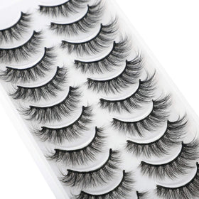 JIMIRE Cat-Eye Fake Eyelashes in a beauty setup