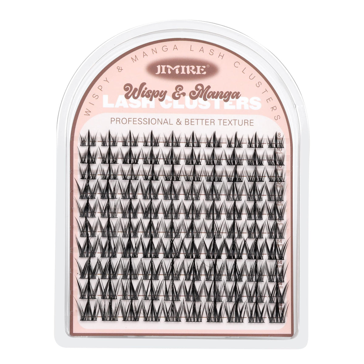 JIMIRE Manga Lash Clusters in a makeup bag