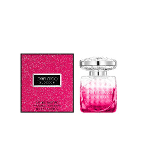 JIMMY CHOO Blossom Eau de Parfum bottle with floral background