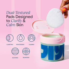 JIYU Cleansing Polish Pads soft cotton side close-up