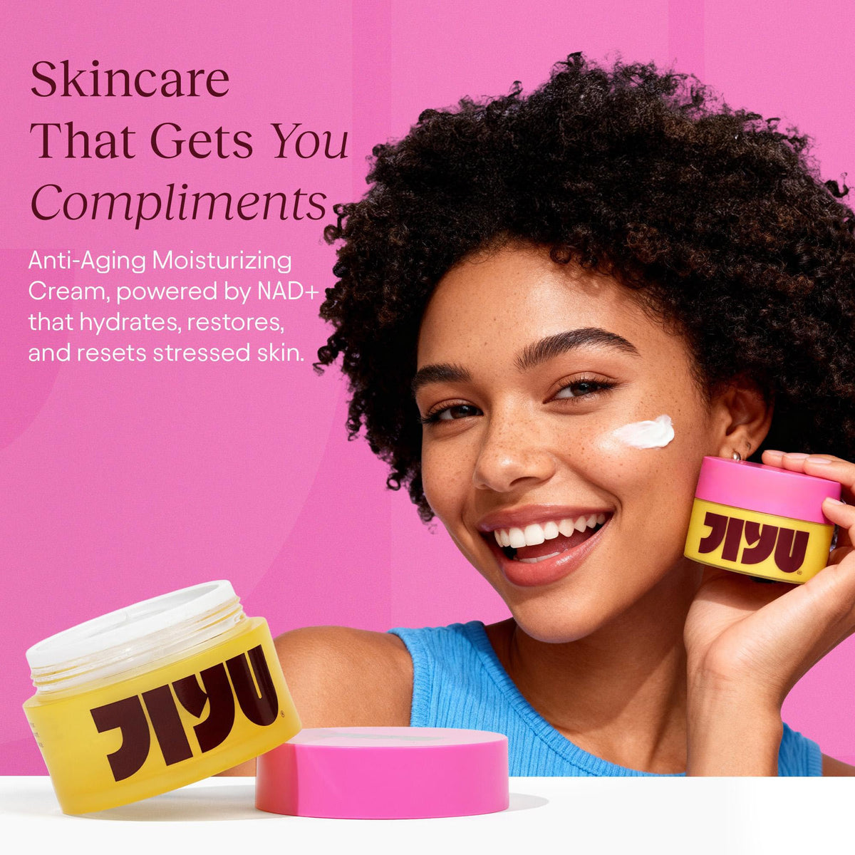 JIYU NAD+ Hydrating Face Moisturizer 50ml back view
