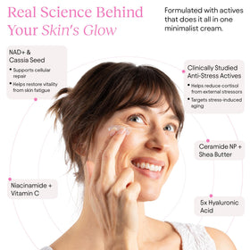JIYU NAD+ Hydrating Face Moisturizer 50ml with texture close-up