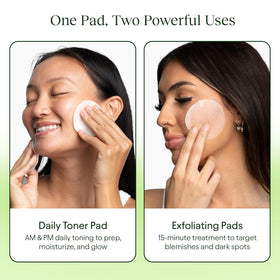 JIYU Toning Polish Pads application on skin