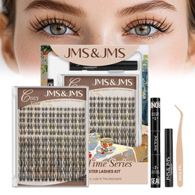 JMS&JMS Double Spike Lash Cluster Kit front view