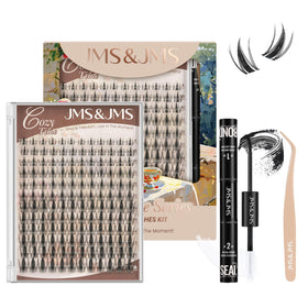 JMS&JMS Fairy Lash Clusters Kit with 144 pieces and accessories