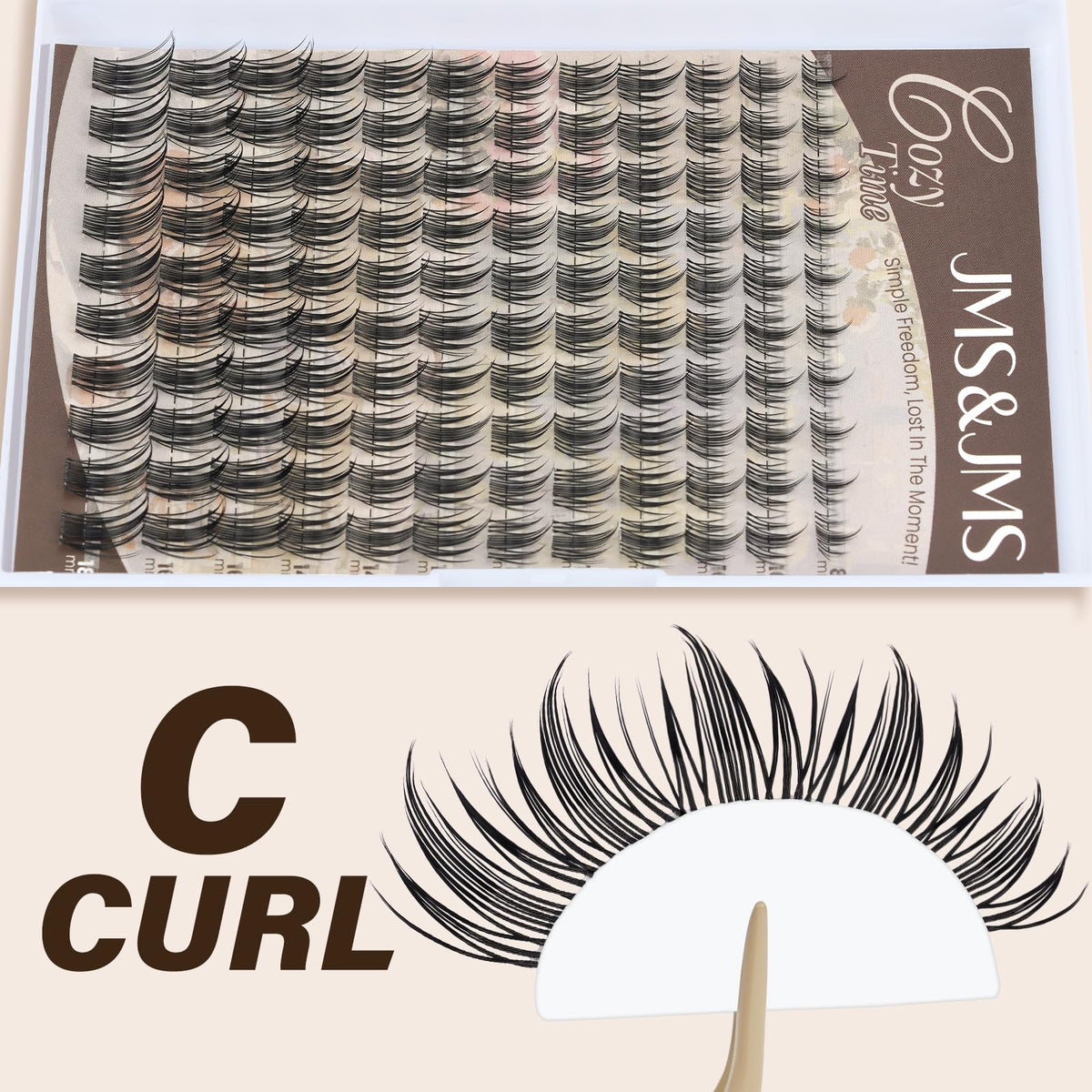 JMS&JMS Vivid Lash Clusters kit contents