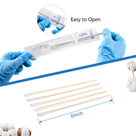 JMU cotton swabs in a craft project setting