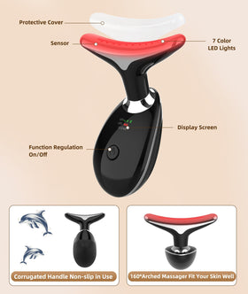 Jobazok Facial Massager side view with curving design