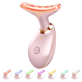 Jobazok Red Light Therapy Facial Massager front view in pink