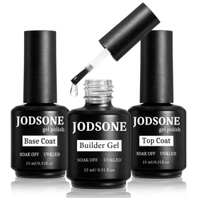 JODSONE 15ml Base Coat Top Coat and Builder Gel set front view