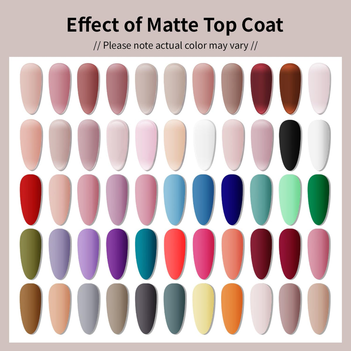 JODSONE base and top coats included in the gel nail polish set