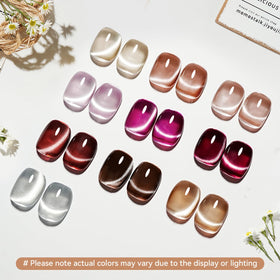 JODSONE Cat Eye Gel Nail Polish in silver shade