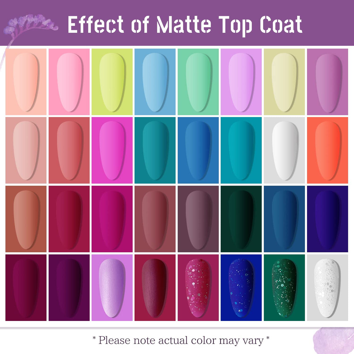 JODSONE gel nail polish bottles arranged neatly