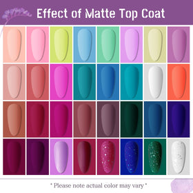 JODSONE gel nail polish bottles arranged neatly