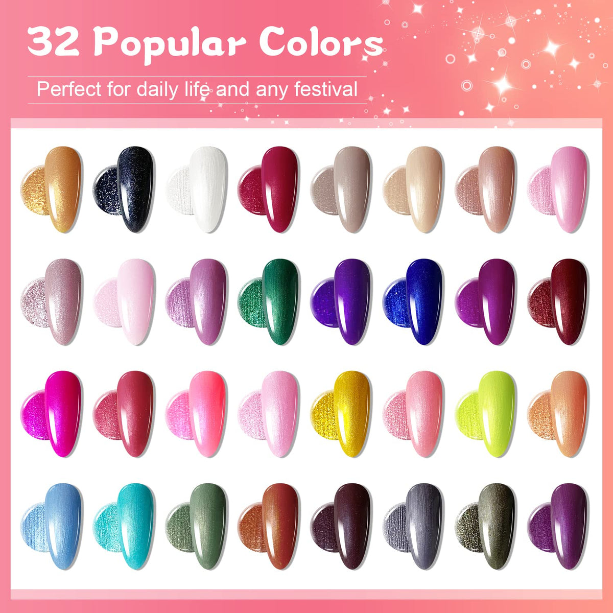 JODSONE Gel Nail Polish bottles in assorted colours