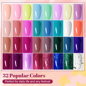 JODSONE gel nail polish colours displayed in kit
