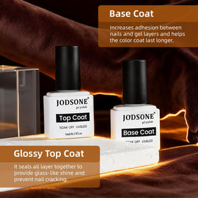 JODSONE gel nail polish in glittery silver colour