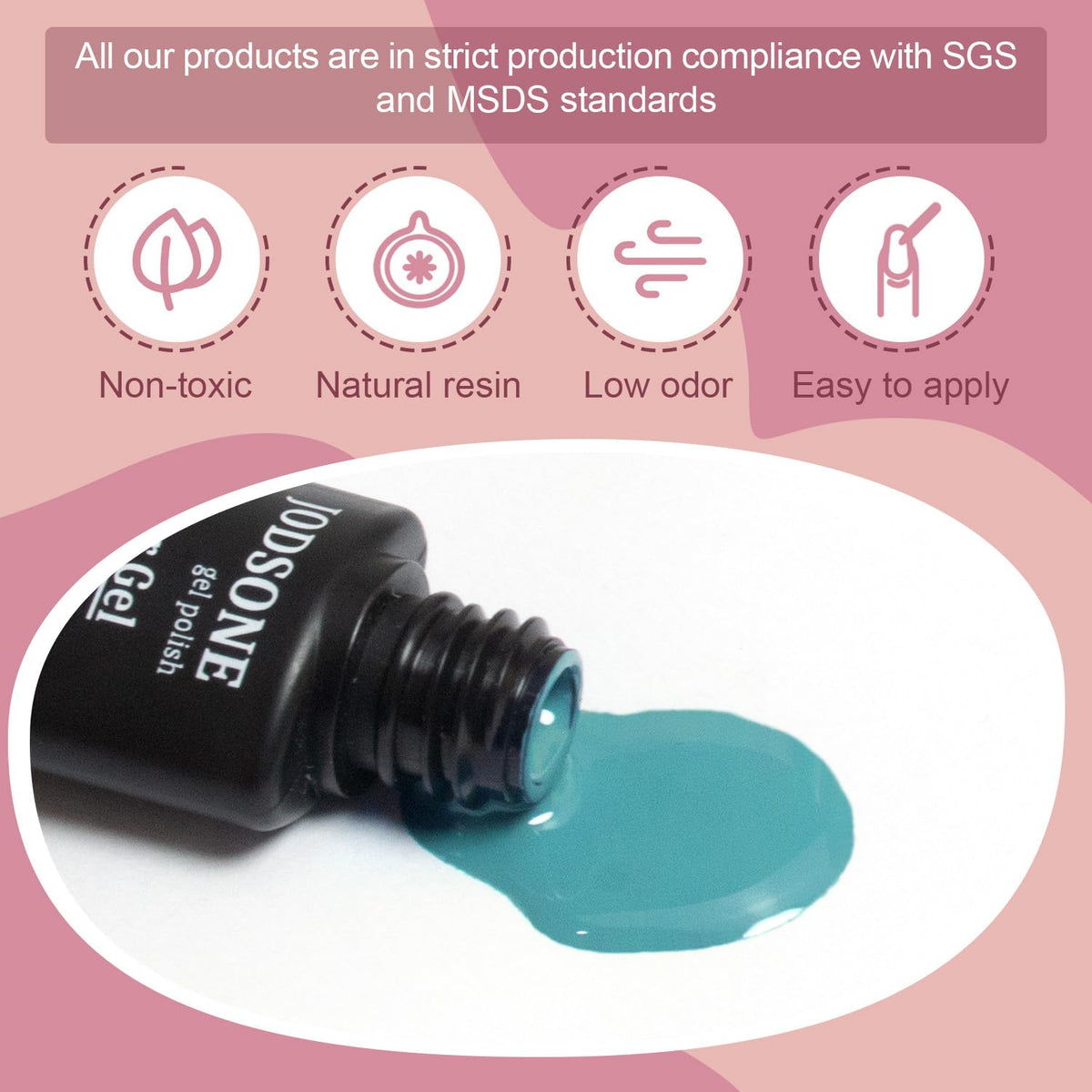 JODSONE Gel Nail Polish in various colour swatches