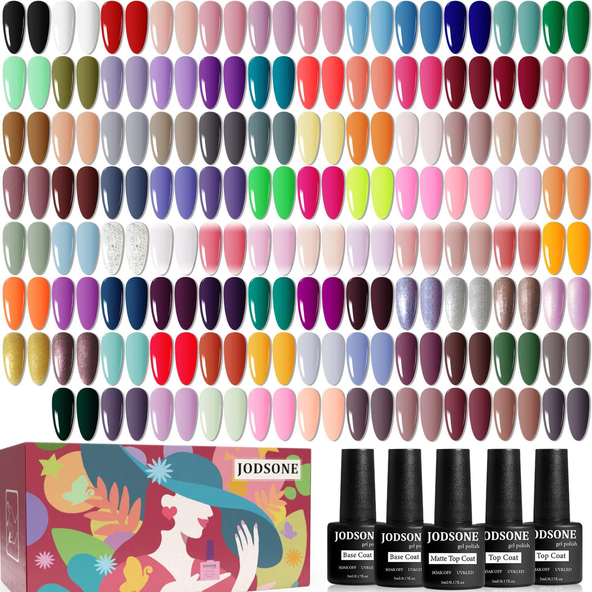 JODSONE Gel Nail Polish Kit 95 colours front view