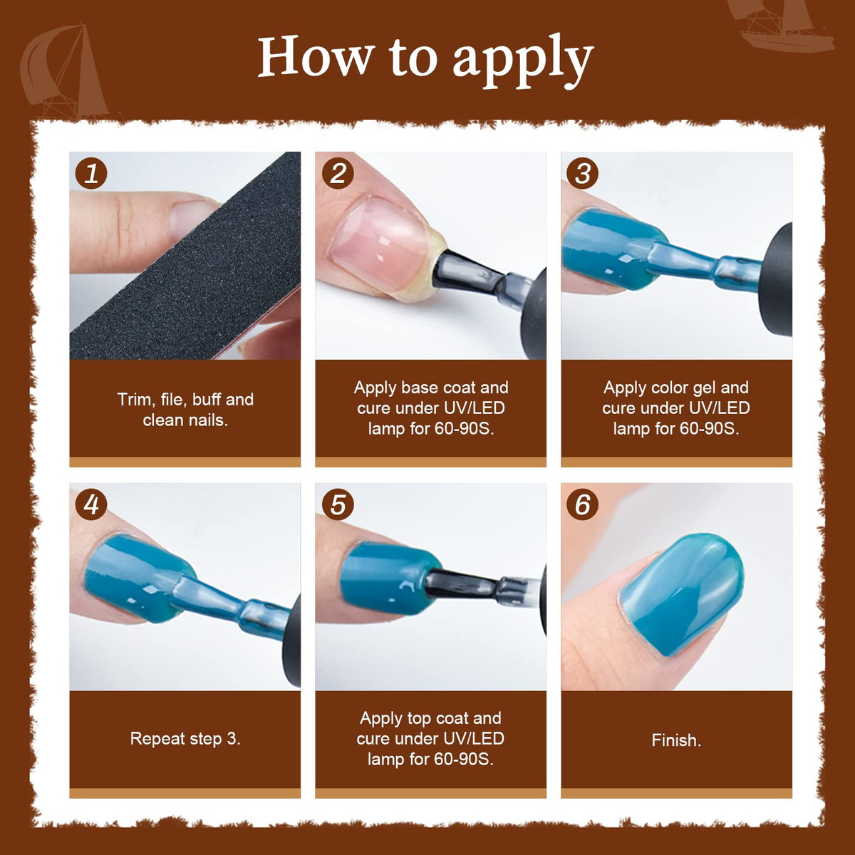 JODSONE Gel Nail Polish Kit used in a nail art setting