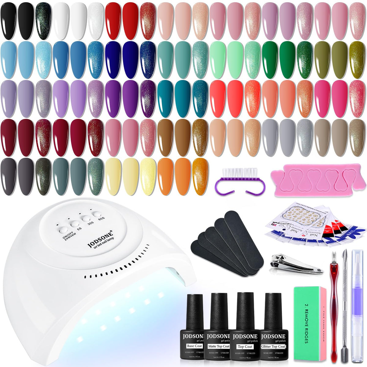 JODSONE Gel Nail Polish Kit with UV Light front view