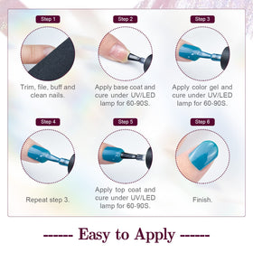 JODSONE Gel Nail Polish matte and glossy finish comparison