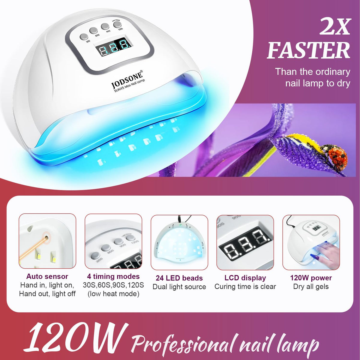 JODSONE gel nail polish matte and glossy top coats