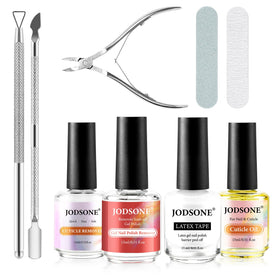 JODSONE Gel Nail Polish Remover Kit set front view with all tools