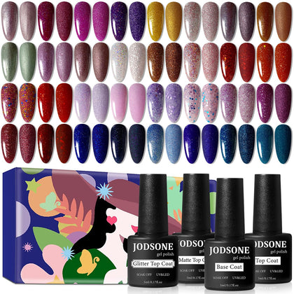 JODSONE Gel Nail Polish Set 36 bottles with various colours