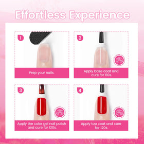 JODSONE Gel Nail Polish Set displayed with nail art tools