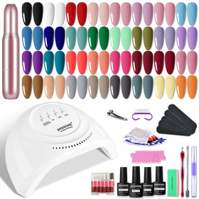 JODSONE gel nail polish set with 32 colours displayed