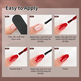 JODSONE gel nail polish set with instructions and accessories