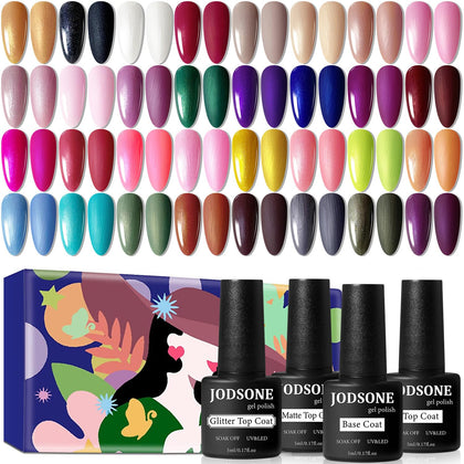 JODSONE Gel Nail Polish Starter Set 36 bottles with various colours