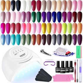 JODSONE Gel Nail Polish Starter Set 36-Piece with various colours