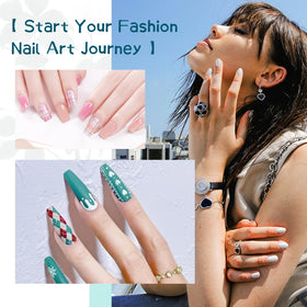 JODSONE gel polish bottles arranged by color