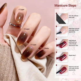 JODSONE Jelly Gel Nail Polish Kit packaging and contents