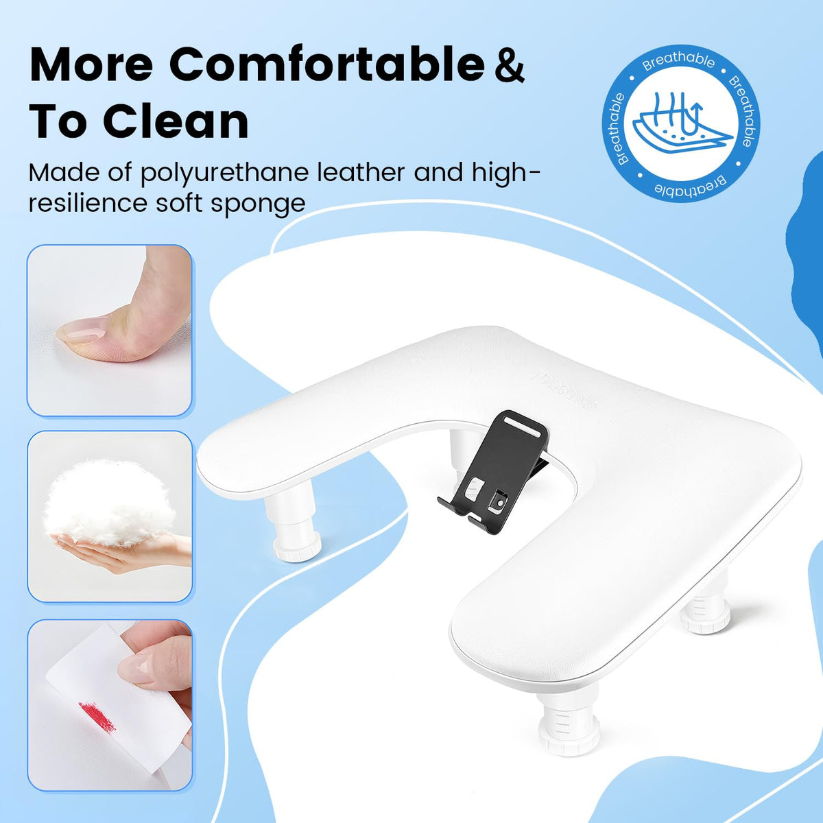 JODSONE manicure arm rest in salon setup