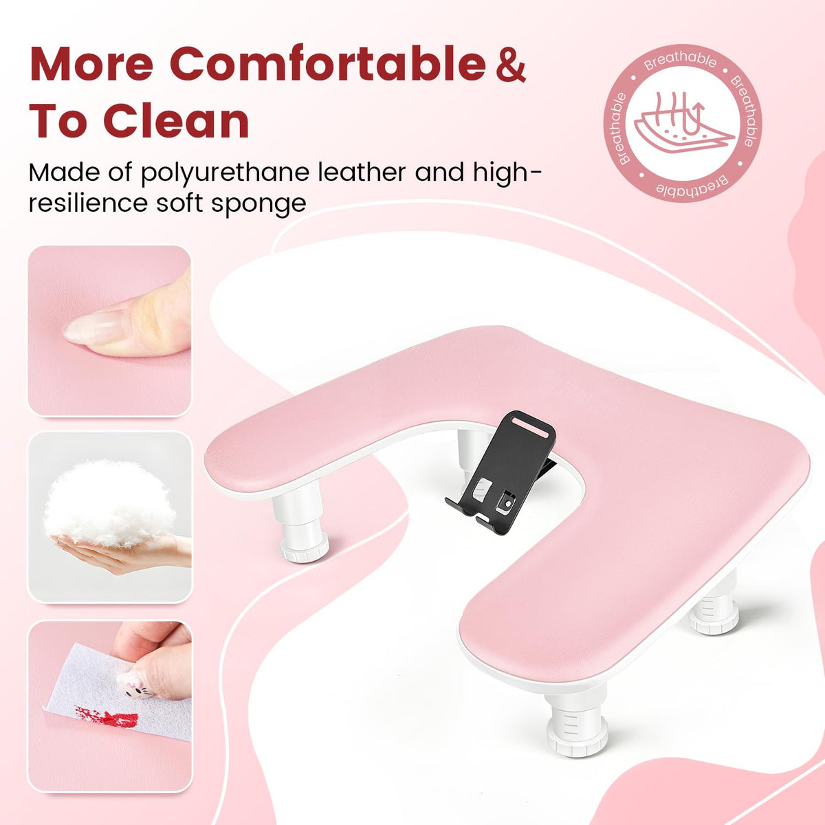 JODSONE Manicure Hand Rest in a salon setting