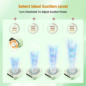 JODSONE Mini Nail Dust Collector details of adjustable speed
