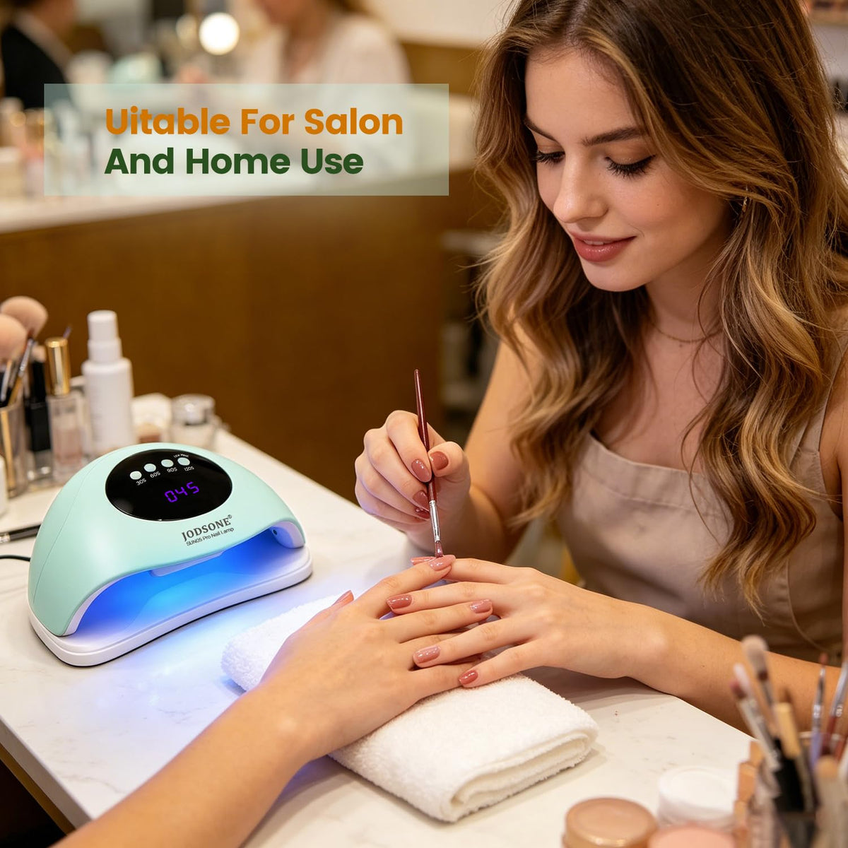 JODSONE Nail Dryer demonstrating automatic operation