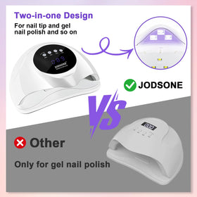JODSONE Nail Lamp side view showcasing the smart sensor