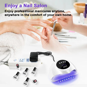 JODSONE Nail Lamp with gel polish bottles