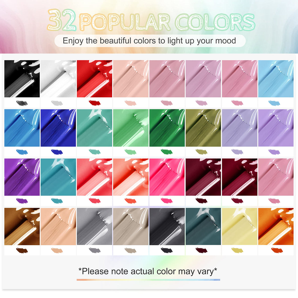 JODSONE nail polish set showing base and top coats