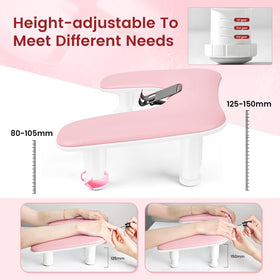 JODSONE Pink Manicure Hand Rest with phone holder