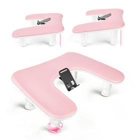 JODSONE Pink U-Shaped Manicure Hand Rest front view