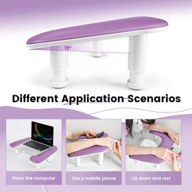JODSONE Purple U-Shaped Arm Rest with anti-slip base