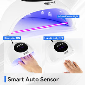 JODSONE Quick UV LED Nail Lamp side view with auto sensor